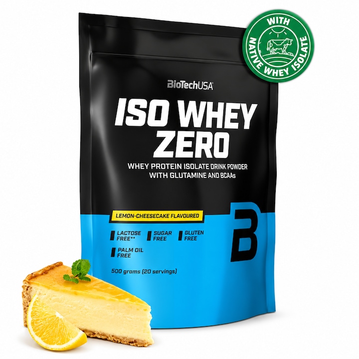 Proteina, Biotech Usa, Iso Whey Zero, Lemon Cheesecake, 454gr