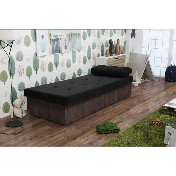 KIER BERTA kárpitozott ágy – modern hálószoba ágykeret, 80x190 cm – Textil, prémium minőség, saját összeszerelés