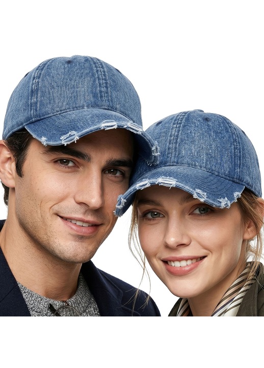 Sapca Unisex cu Cozoroc de Vara JEANS albastru