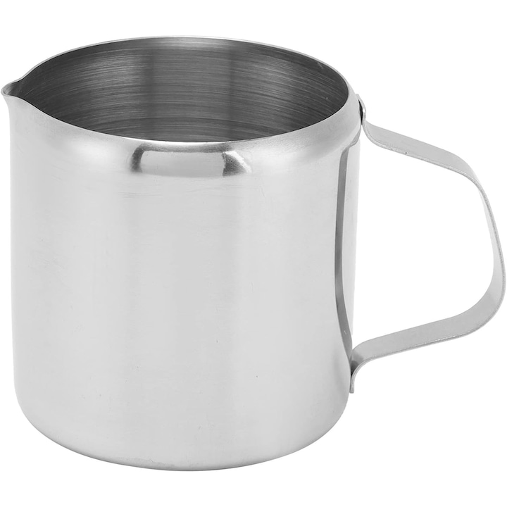 Tejkiöntő rozsdamentes acél 304 300ml matt, 10oz kapacitás, egyszerű design