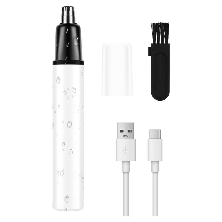 Multifunkcionális hajvágó, rozsdamentes acél, USB, vízálló, hordozható