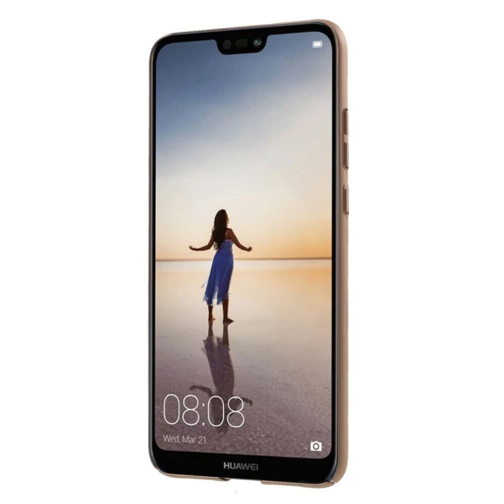 Husa Air pentru Huawei P20, Super Air, Wireless charging, resistant, Optim Hybrid Protection Technology, Gold