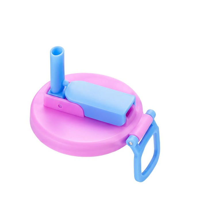 FONIX Univerzális Kupak Dobozokhoz/Italokhoz, Átalakítás Palackká, Levehető Szívószál, Átmérő 5.4cm, Rovarvédelem, Savasság Megőrzése, Ellenálló Műanyag, Mosható, Rózsaszín