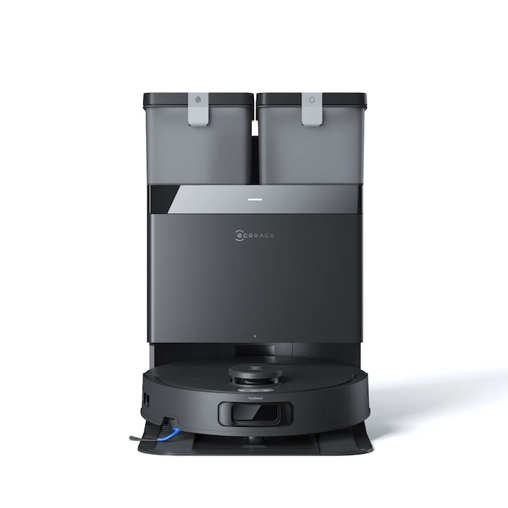 Robot de Aspirare Ecovacs T30e OMNI 20000Pa OZMO Turbo 2.0 TrueMapping 2.0 Statie Multifunctionala Negru