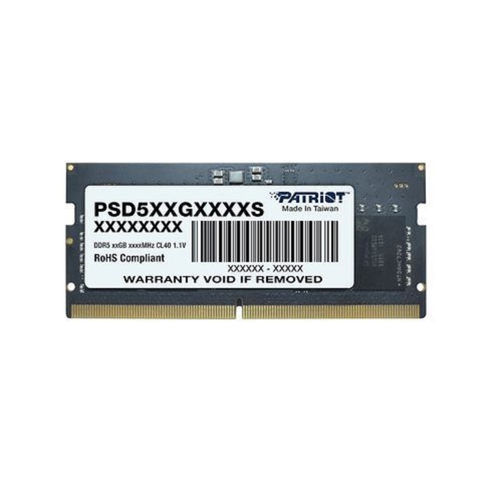 Patriot 12GB DDR5 5600 MHz sodimm laptop RAM memória, bulk