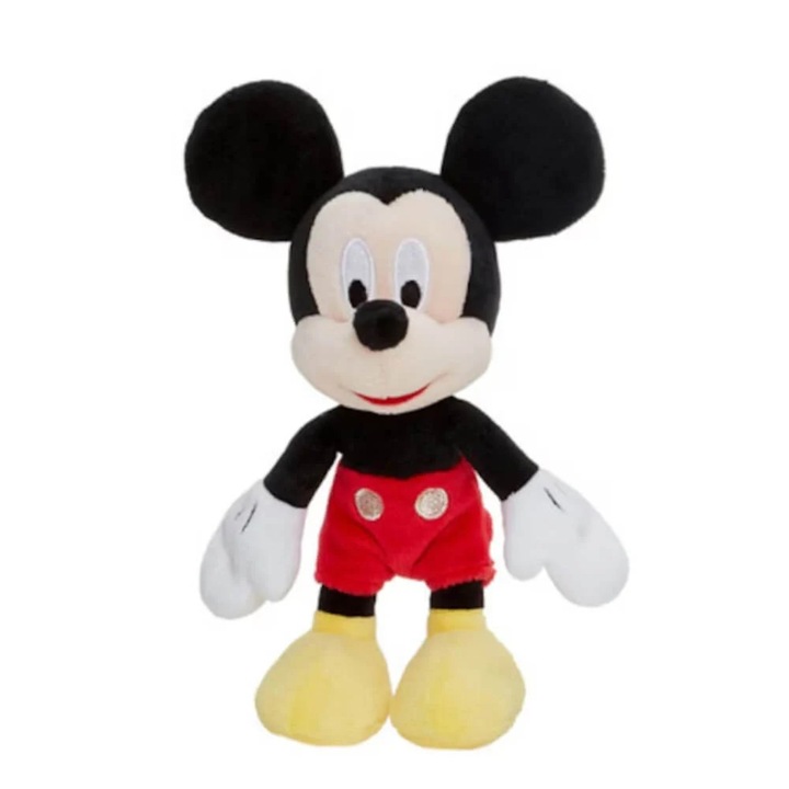 Plüss Játék Mickey Egér 35 cm, Ajándék Gyermekeknek, Piros/Fekete