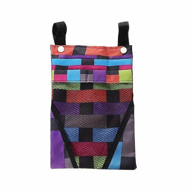 Kerékpártáska kiegészítő tartó patchwork többszínű 30x20cm