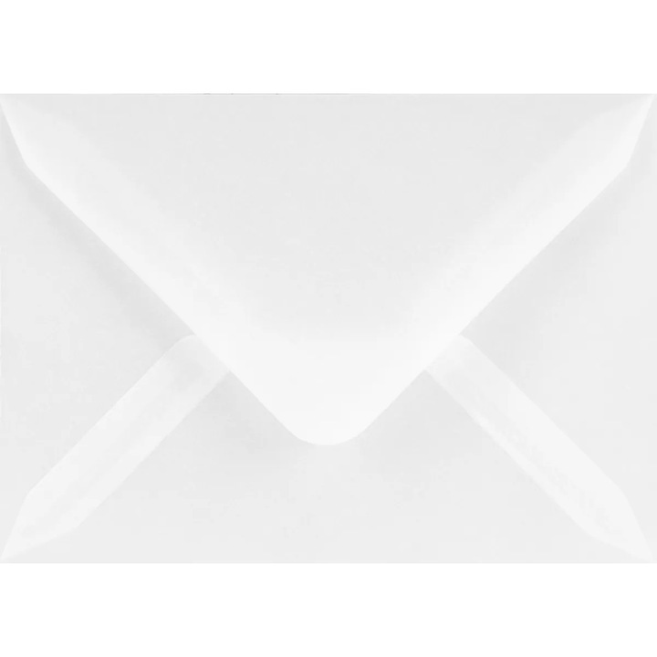 Dekoratív borítékszett, Netuno, Lumistar, B6, 125 x 175mm, Nedves ragasztás, V-típusú, 110g/m2, Papír, Átlátszó Fehér, 25 db