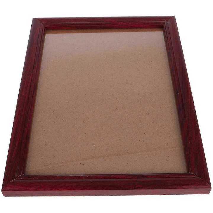 Rama diploma lemn, 33.3x25x1.5cm, maro inchis