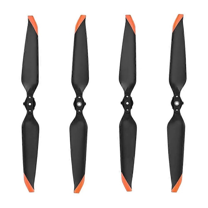 Set 4 elice drone, plastic, negru, 9x4.5cm