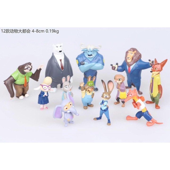Комплект от 12 мини фигурки на животни, City Adventure, многоцветни, 3x5см