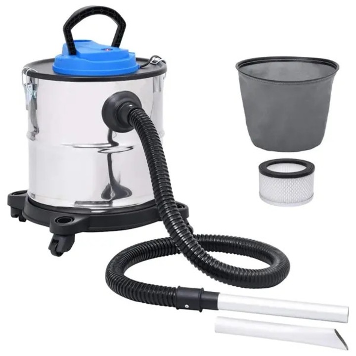 Aspirator cenusa, 1200W, 20L, inox, argintiu