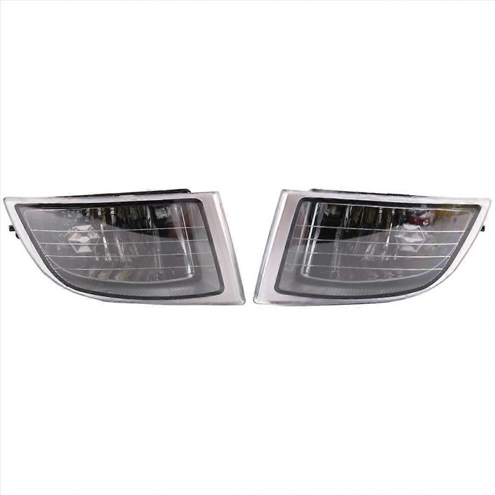 2 darabos készlet, Ködlámpák / ködfényszórók Toyota Land Cruiser Prado 120 2002-2009 modellekhez, Alkatrészek 81221-60070/81221-60071/81221-60050/81221-60051, H11 55W 12V, ABS, Átlátszó