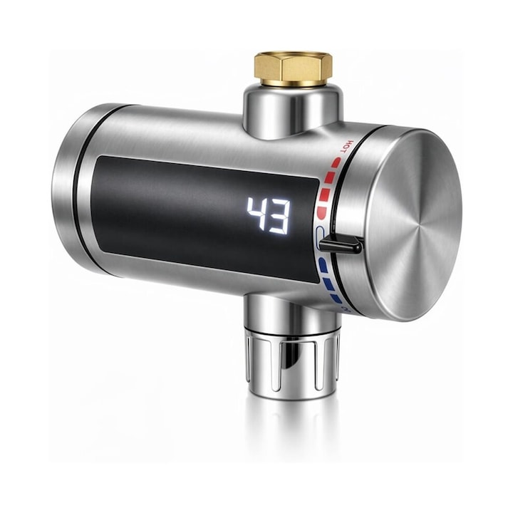 Azonnali elektromos vízmelegítő, 3600W, inox, kompakt, fehér, 220V