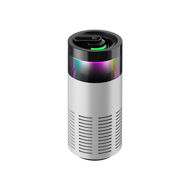 Autós légtisztító negatív ion technológiával, fehér, 6V 25W