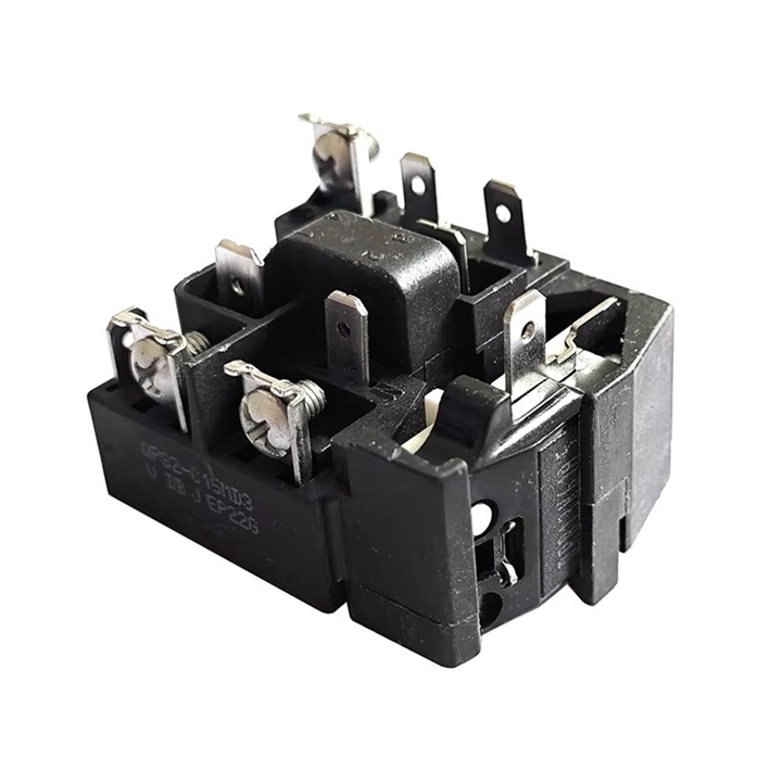Releu PTC pentru compresor frigider, protectie suprasarcina si supraincalzire, negru, plastic