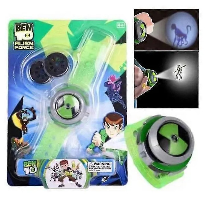 Часовник прожектор играчка Ben 10, 2 карти, пластмаса, многоцветен