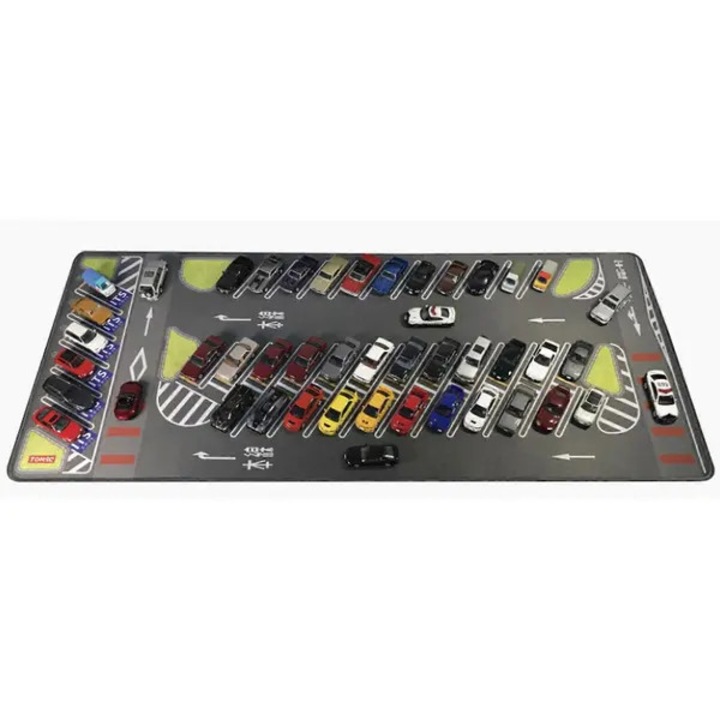 Mousepad parcare pentru modele 1/64, placa display pentru masinute, din cauciuc, 90 x 40 cm, Gri, 1 buc