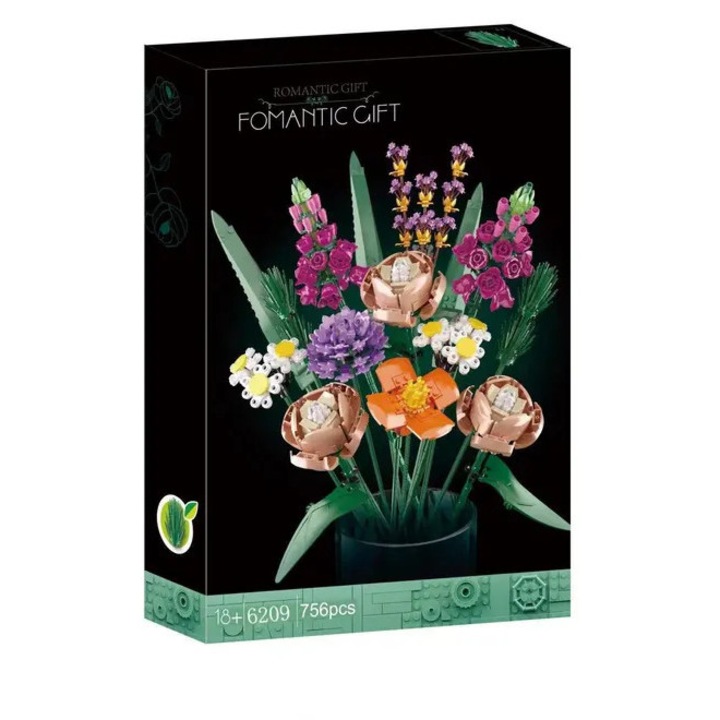 Set de constructie flori, multicolor