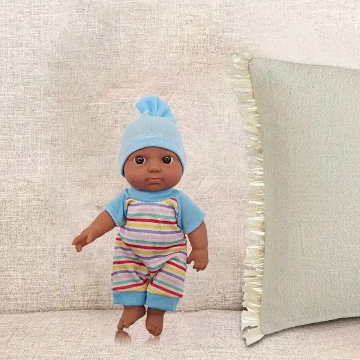 Puha baba 18cm, mini, kék