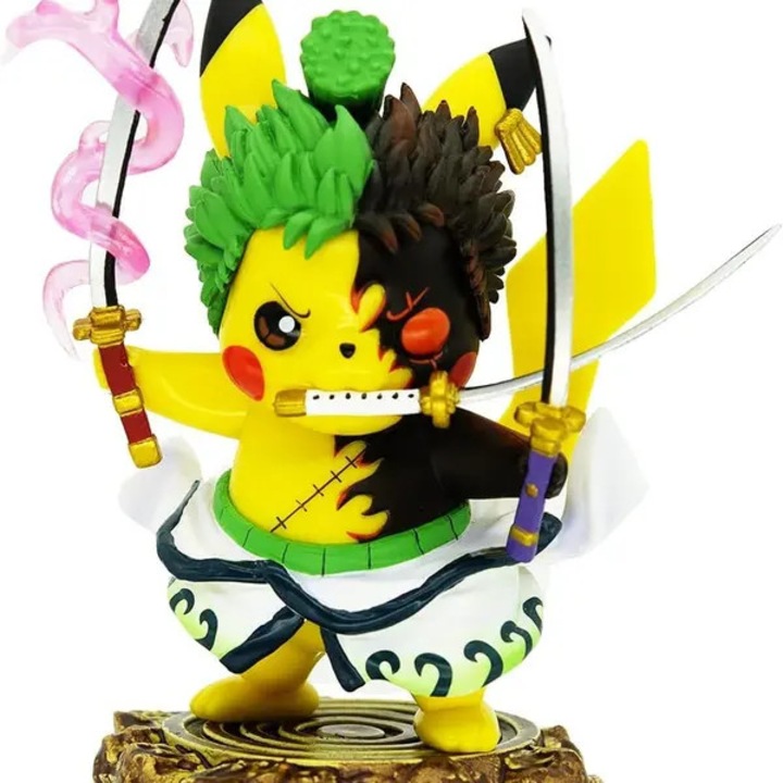 Anime figura Pikachu Roronoa Zoro cosplay PVC 15cm