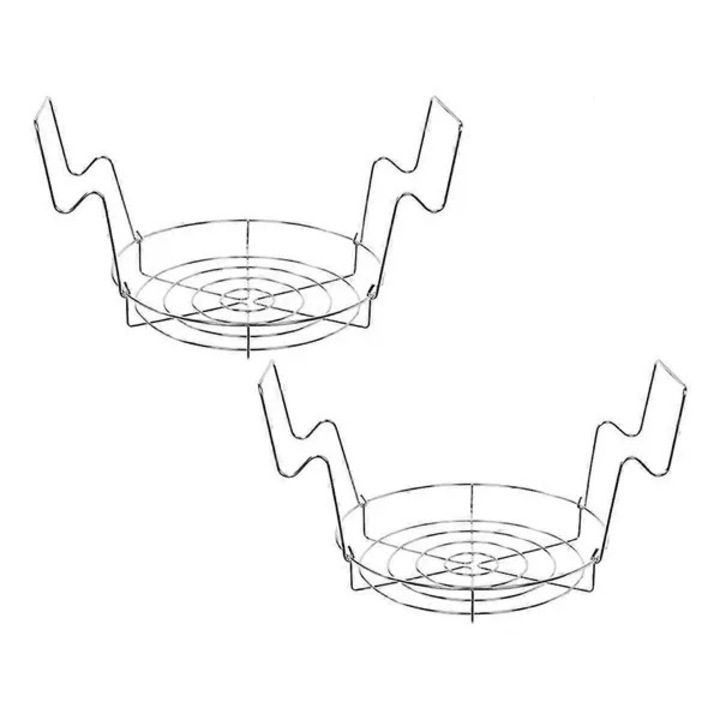 Set 2 bucati, suport/cos pentru borcane pentru conservare din metal, capacitate 20.4 L, durabil, argintiu