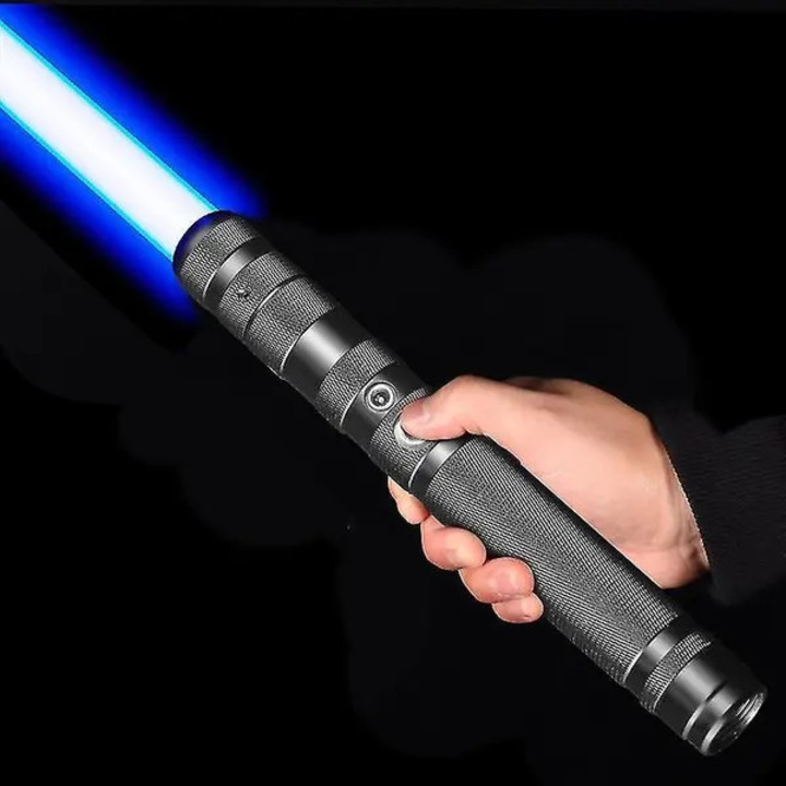 Lézerkard / elektronikus világító RGB fénykard 7 színnel, hangeffektekkel, újratölthető, cosplayhez és Halloweenre, Többszínű, 1 db
