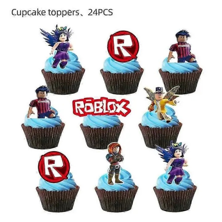 Set decor petrecere Roblox, accesorii, multicolor, 103 piese