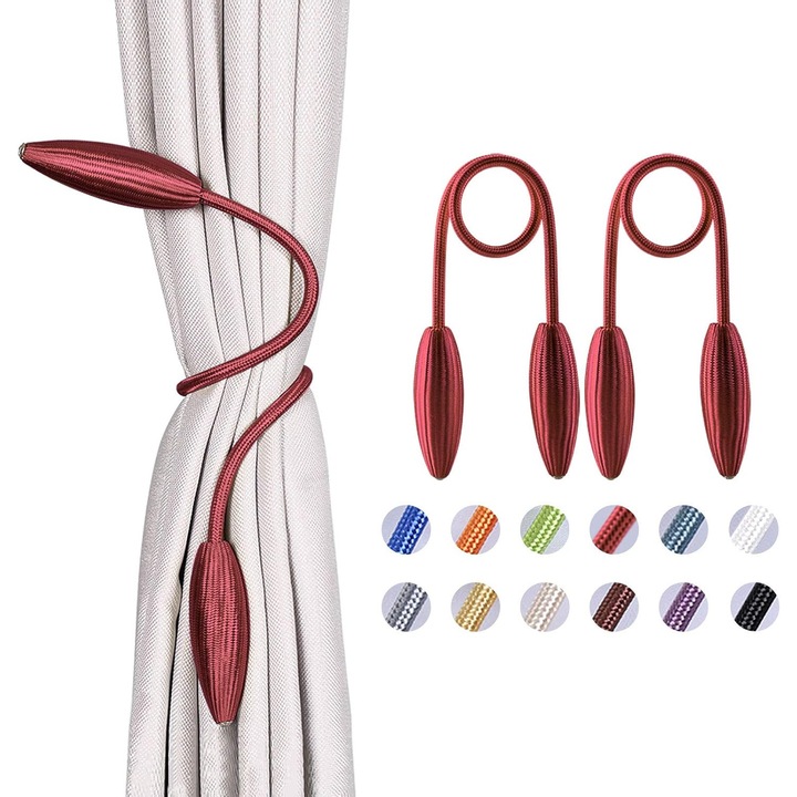 Accesorii perdele, set, design european, cristale decorative, multicolor, dimensiuni variabile