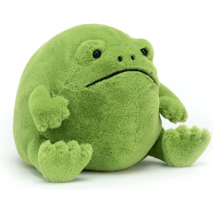 Jucarie de plus HERUSI broasca moale si pufoasa verde 25x20cm