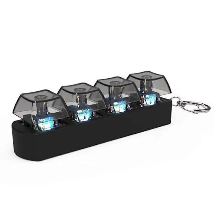 Fidget billentyűzet kupakok, fekete, 4 billentyű, 1x