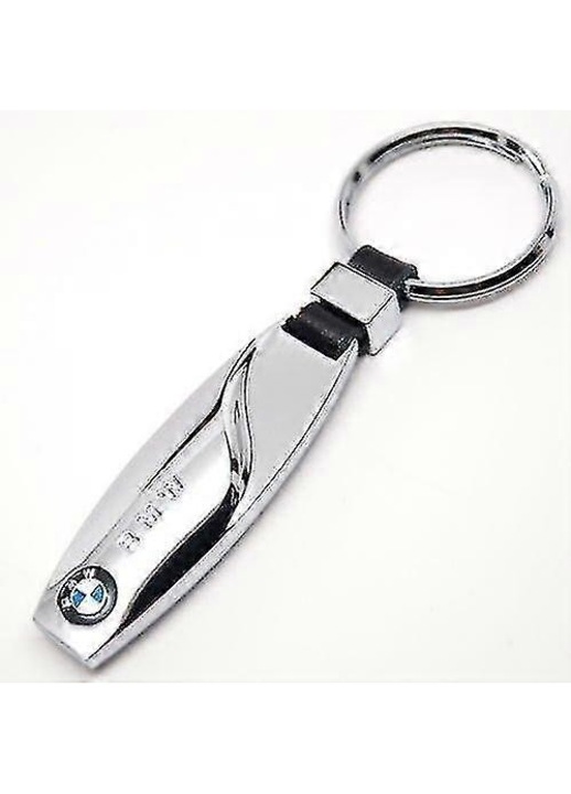 Stílusos fekete BMW kulcstartó 9.3x2.8cm