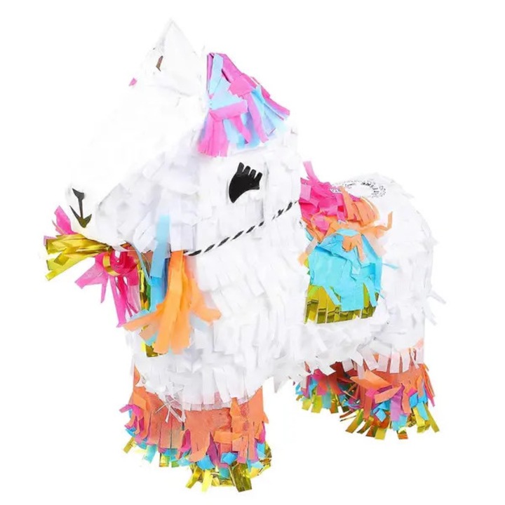 Pinata pentru petrecere, creativa din hartie ecologica, se umple cu bomboane, Multicolor, 22x21x8 cm, 1 buc