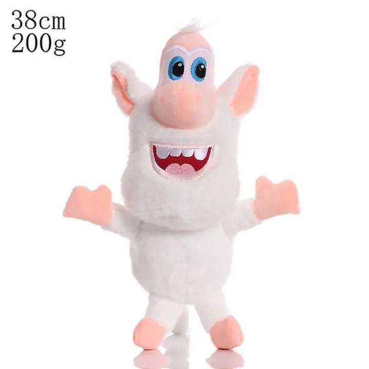Booba Buba fehér plüss figura 38cm puha töltött gyerekeknek