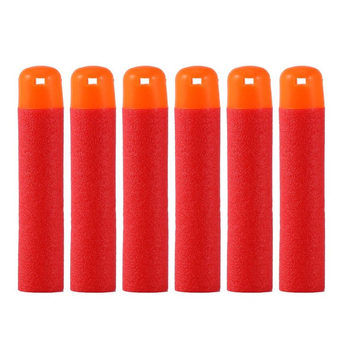 Set 6 sageti spuma 9.5cm pentru pistol jucarie