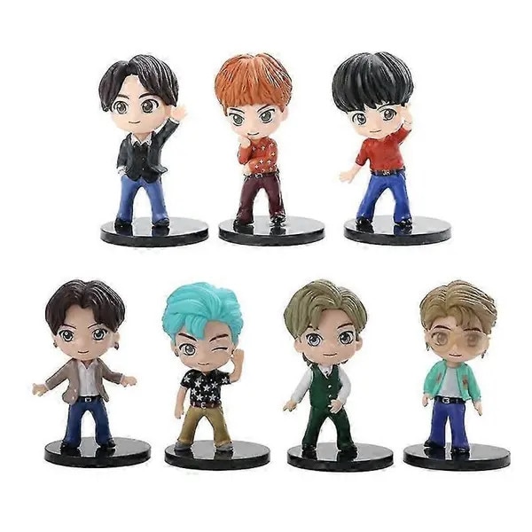 Set 7 figurine BTS TinyTAN PVC 7cm multicolor - eMAG.ro