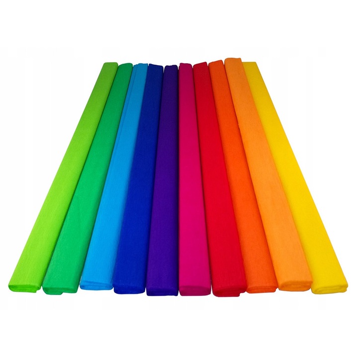 SDM kreppapír készlet 10 db többszínű 50x200cm