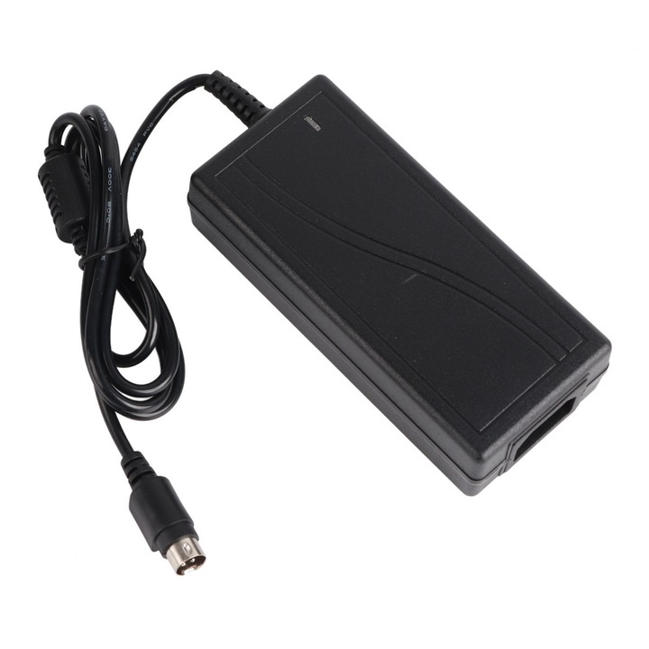 Laptop adapter/charger 12V 5A 60W 4-pin connector, with overload, overvoltage and short-circuit protection, Black, 1 pc
