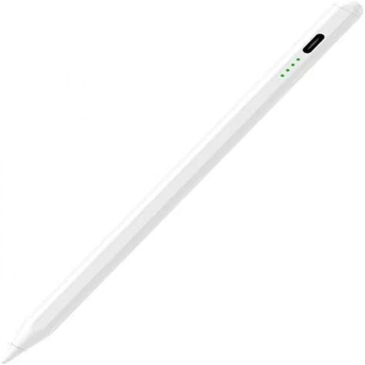 Univerzális kapacitív toll tablettákhoz, széleskörű kompatibilitás, 1.5mm-es finom hegy a precizitásért, fehér, 1 db