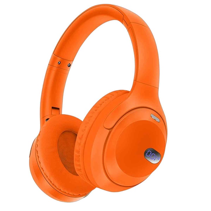 Vezeték nélküli fejhallgató, Bluetooth 5.3, 40mm-es hangszórók, IPX3 vízálló, fekete