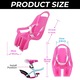 Scaun papusa pentru bicicleta copii, roz, personalizabil, 30x20x15cm