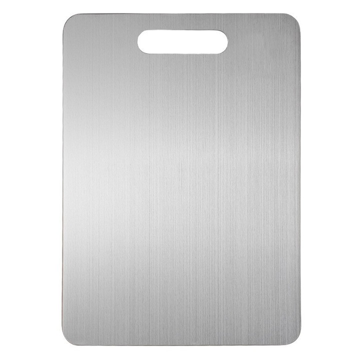 Tocator bucatarie titan 46x30cm dublu fata alb