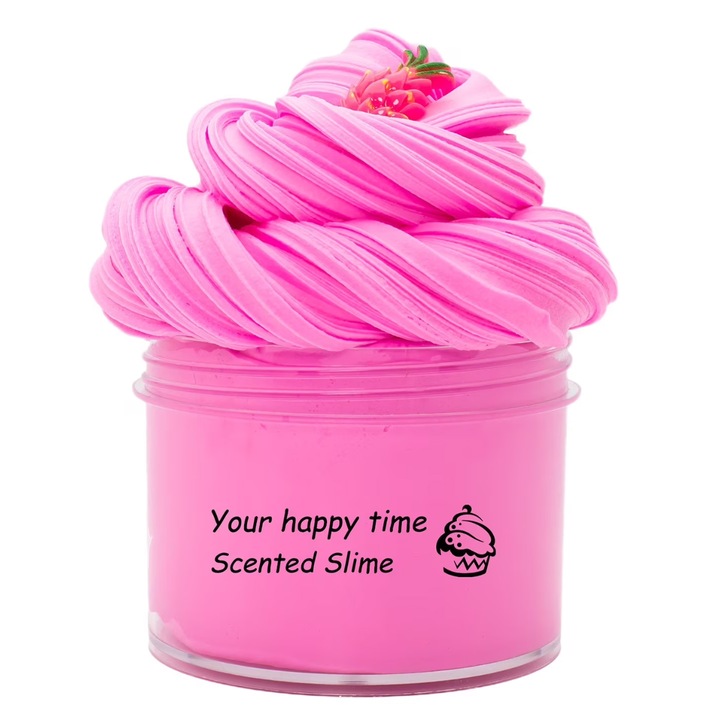 Kreatív slime, modellező gyurma, stabil textúra szétválás nélkül, tészta típusú modellezéshez, rugalmas és szakadásálló, Rózsaszín, 70ml