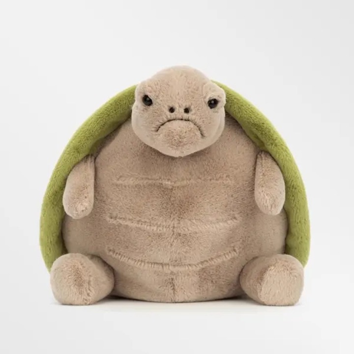 Puha sárga teknős plüssjáték 28cm