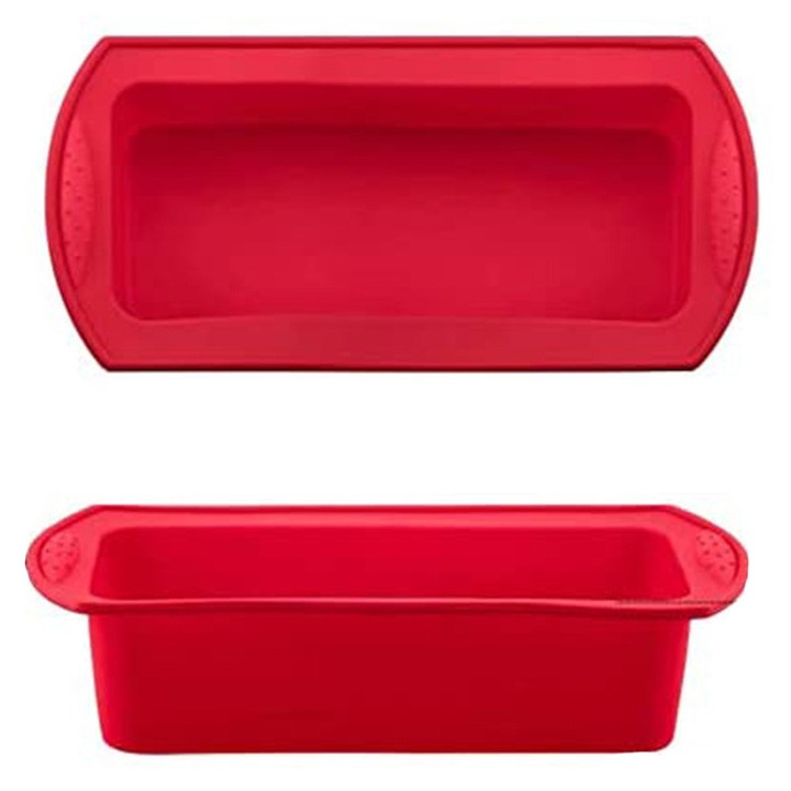 Set 2 forme silicon, HERUSI, rosu, 23x12x7cm