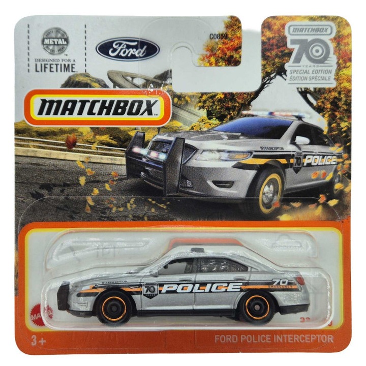 Ford Police Interceptor - rendőrautó - 23/100 - Matchbox - 1:64