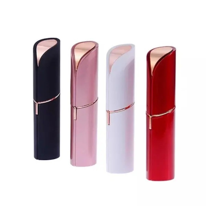Arcepilátor szemöldökhöz, orrhoz és bikini vonalhoz, LED fénnyel, USB-ről tölthető, beépített akkumulátorral, fekete, 10.6x2.5 cm