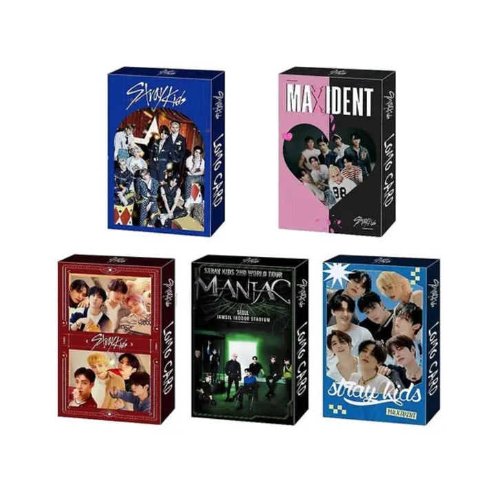 Set 150 carduri foto Stray Kids, carton, multicolor, 8.8x5.6cm