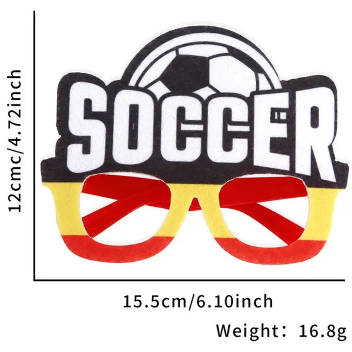 Ochelari petrecere fotbal multicolor accesoriu usor