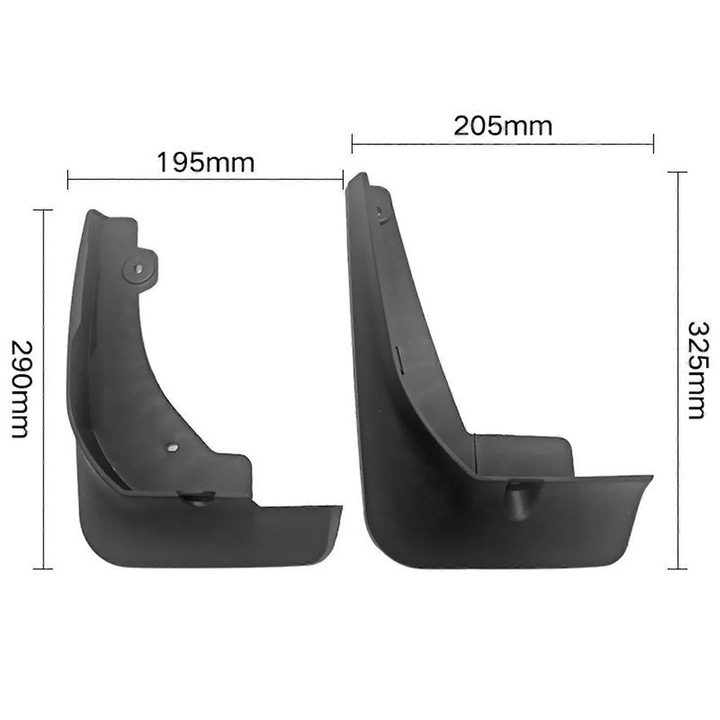 Комплект 8 калобрана Toyota Corolla Cross 2020-2021, ABS, черен
